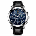 POEDAGAR 2021 New Fashion Mens Watches Black Leather Waterproof Luminous Top Brand Luxury Quartz Wristwatch Military Watch Clock