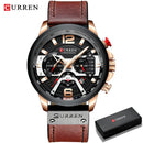 Relógio Curren Luxury Masculino de Couro