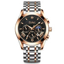 POEDAGAR 2021 New Fashion Mens Watches Black Leather Waterproof Luminous Top Brand Luxury Quartz Wristwatch Military Watch Clock