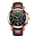 POEDAGAR 2021 Men Watch Luxury Top Brand Sport Business Rose Gold Watches Mens Waterproof Quartz Clock Watches Relogio Masculino