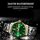 Poedagar Top Brand Luxury Fashion Green Dial Watch Men Waterproof Luminous Week Date Clock Sport Watches Mens Quartz Wristwatch