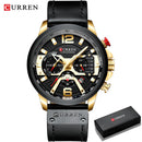 Relógio Curren Luxury Masculino de Couro