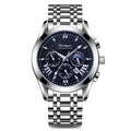 POEDAGAR 2021 New Fashion Mens Watches Black Leather Waterproof Luminous Top Brand Luxury Quartz Wristwatch Military Watch Clock