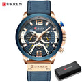 Relógio Curren Luxury Masculino de Couro