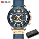 Relógio Curren Luxury Masculino de Couro