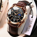 POEDAGAR 2021 Men Watch Luxury Top Brand Sport Business Rose Gold Watches Mens Waterproof Quartz Clock Watches Relogio Masculino