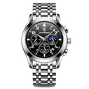POEDAGAR Men Watches 2021 New Fashion Leather Waterproof Luminous Top Brand Luxury Mens Quartz Wristwatch Relogio Masculino