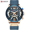 Relógio Curren Luxury Masculino de Couro