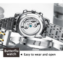 POEDAGAR Mens Watches Top Brand Luxury Automatic Mechanical Clock Business Watch Men Casual Waterproof Watch Relogio Masculino