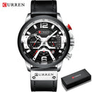 Relógio Curren Luxury Masculino de Couro
