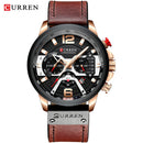 Relógio Curren Luxury Masculino de Couro