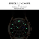 POEDAGAR Men Watches 2021 New Fashion Leather Waterproof Luminous Top Brand Luxury Mens Quartz Wristwatch Relogio Masculino