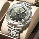 POEDAGAR Luxury Man Wristwatch Top Luminous Waterproof Date Men Clock High Quality Stainless Steel Men's Quartz Watches Male+Box