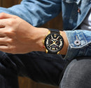 Relógio Curren Luxury Masculino de Couro