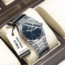 POEDAGAR Original Man Wristwatch Luminous Waterproof Date Week Men Clock Military Stainless Steel Men's Quartz Watches Reloj+Box