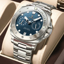 POEDAGAR Luxury Man Wristwatch Top Luminous Waterproof Date Men Clock High Quality Stainless Steel Men's Quartz Watches Male+Box