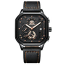 POEDAGAR Luxury Casual Male Watch Fashion Chronograph Stainless Steel Waterproof Luminous Date Military Men's Wristwatches Gifts