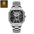POEDAGAR Luxury Men Wristwatch High Quality Waterproof Chronograph Luminous Date Man Watches Leather Men's Quartz Watch Military
