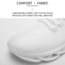 Men Sports Running Black Jogging Shoes Casual Sneakers Outdoor Breathable Mesh For Women Light Shock-absorption Black Tennis