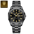 POEDAGAR Luxury Men Wristwatch Waterproof Luminous Week Date Original Man Watch Stainless Steel Sport Quartz Men's Watches Reloj