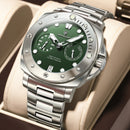 POEDAGAR Luxury Man Wristwatch Top Luminous Waterproof Date Men Clock High Quality Stainless Steel Men's Quartz Watches Male+Box