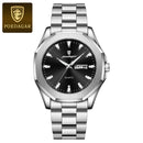 POEDAGAR Luxury Men Wristwatch Waterproof Luminous Week Date Original Man Watch Stainless Steel Sport Quartz Men's Watches Reloj