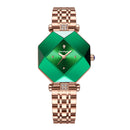 POEDAGAR Women Watch Luxury Green Diamond Quartz Ladies Watches Waterproof Stainless Stain Fashion Watches Girlfriend Gif