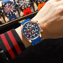 POEDAGAR Luxury Military Men Watch Calendar Chronograph Waterproof Luminous Man Wristwatch Fashion Silicone Quartz Men's Watches