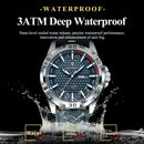POEDAGAR Original Man Wristwatch Top Luxury Waterproof Luminous Date Week Watch For Men Quartz Sport Leather Men's Watches Reloj