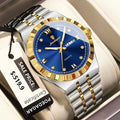POEDAGAR Original Military Man Wristwatch Quartz Week Date Watch For Men Waterproof Luminous Stainless Steel Men's Watches Reloj