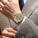 POEDAGAR Luxury Man Wristwatch Top Automatic Mechanical Luminous Men Watch Hollow Tourbillon Stainless Steel Men's Watches Reloj