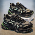 New Men Casual Shoes Lace Up Outdoor Dad Shoes Clunky Sneakers Walking Thick Sole Flat Fashion Shoes Luxury Comfortable Soft