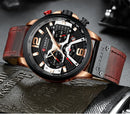 Relógio Curren Luxury Masculino de Couro