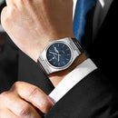 POEDAGAR Original Man Wristwatch Luminous Waterproof Date Week Men Clock Military Stainless Steel Men's Quartz Watches Reloj+Box