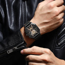 POEDAGAR Luxury Men Wristwatch High Quality Waterproof Chronograph Luminous Date Man Watches Leather Men's Quartz Watch Military