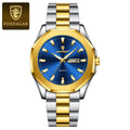 POEDAGAR Luxury Men Wristwatch Waterproof Luminous Week Date Original Man Watch Stainless Steel Sport Quartz Men's Watches Reloj