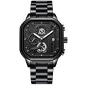 POEDAGAR Luxury Casual Male Watch Fashion Chronograph Stainless Steel Waterproof Luminous Date Military Men's Wristwatches Gifts