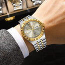 POEDAGAR Original Military Man Wristwatch Quartz Week Date Watch For Men Waterproof Luminous Stainless Steel Men's Watches Reloj