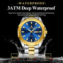 POEDAGAR Luxury Men Wristwatch Waterproof Luminous Week Date Original Man Watch Stainless Steel Sport Quartz Men's Watches Reloj