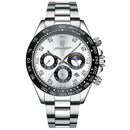 POEDAGAR Luxury Man Wristwatch Sports Chronograph Luminous Waterproof Date Men Watch Stainless Steel Men's Watches Quartz Clock