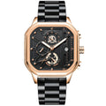 POEDAGAR Luxury Casual Male Watch Fashion Chronograph Stainless Steel Waterproof Luminous Date Military Men's Wristwatches Gifts