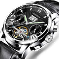 POEDAGAR Men Watch Top Brand Luxury Automatic Mechanical Watches Waterproof Luminous Business Stainless Stain Men's Wristwatch
