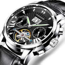 POEDAGAR Men Watch Top Brand Luxury Automatic Mechanical Watches Waterproof Luminous Business Stainless Stain Men's Wristwatch