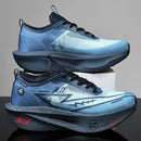 Couple breathable mesh carbon board shoes, student sports exam shoes, ultra light rebound marathon CHUNTA running shoes