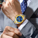 POEDAGAR Luxury Men Wristwatch Waterproof Luminous Week Date Original Man Watch Stainless Steel Sport Quartz Men's Watches Reloj