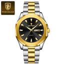POEDAGAR Luxury Men Wristwatch Waterproof Luminous Week Date Original Man Watch Stainless Steel Sport Quartz Men's Watches Reloj
