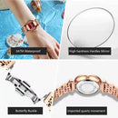 POEDAGAR Women Watch Fashion Luxury Stainless Stain Waterproof Quartz Watches Top Brand Rose Gold Ladies Wristwatch Gift