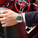 POEDAGAR Luxury Man Wristwatch Top Luminous Waterproof Date Men Clock High Quality Stainless Steel Men's Quartz Watches Male+Box