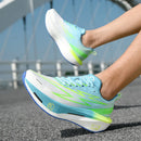 Running Shoes Men Sports Carbon Board Speciality Marathon Breathable Lightweight Women's Comfortable Athletic Nonskid Sneakers