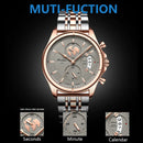 POEDAGAR Top Luxury Brand Casual Men Watch Chronograph Waterproof Date Full Steel Quartz Men's Watch Business Relogio Masculino